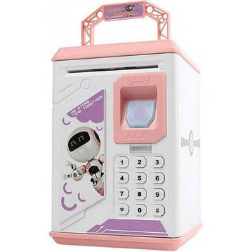 Дитяча електронна скарбничка сейф OPT-TOP з кодовим замком і відбитком пальця ROBOT BODYGUARD (1756374516)