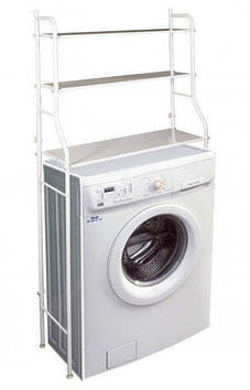 Полиця-стелаж підлогова над пральною машиною OPT-TOP біла (1756374600)