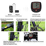 Велокомп'ютер SD-548B, 15 функцій, фото 7