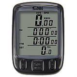 Велокомп'ютер SD-563A, підсвічування дисплея, 27 функцій,Waterproof, фото 2