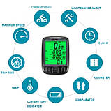 Велокомп'ютер SD-563A, підсвічування дисплея, 27 функцій,Waterproof, фото 5
