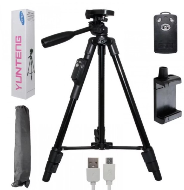 Штатив поворотний для телефона та камери з пультом Yunteng VCT (1756374625), фото 1