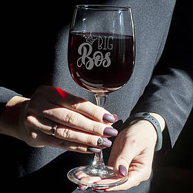 Келих для вина "Big Bos", англійська, Крафтова коробка, 470 мл