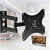 Настінне поворотне кріплення OPT-TOP для телевізора від 14 до 42 дюймів до 35 кг (1756374629), фото 2