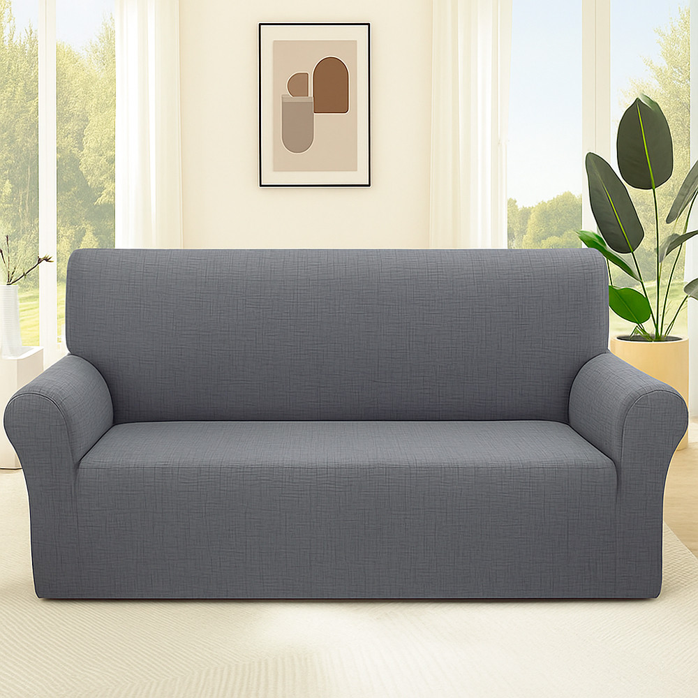 Чохол на диван 4-місний New Corn Fleece сірий Love You