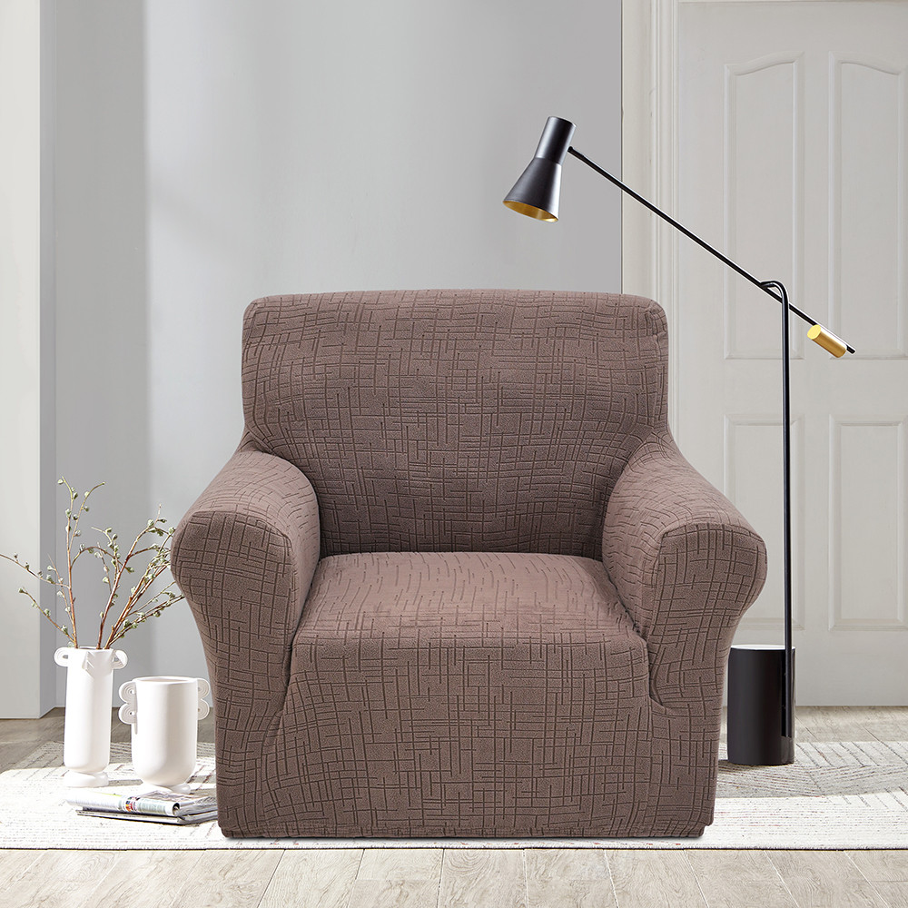 Чохол на крісло New Corn Fleece коричневий Love You