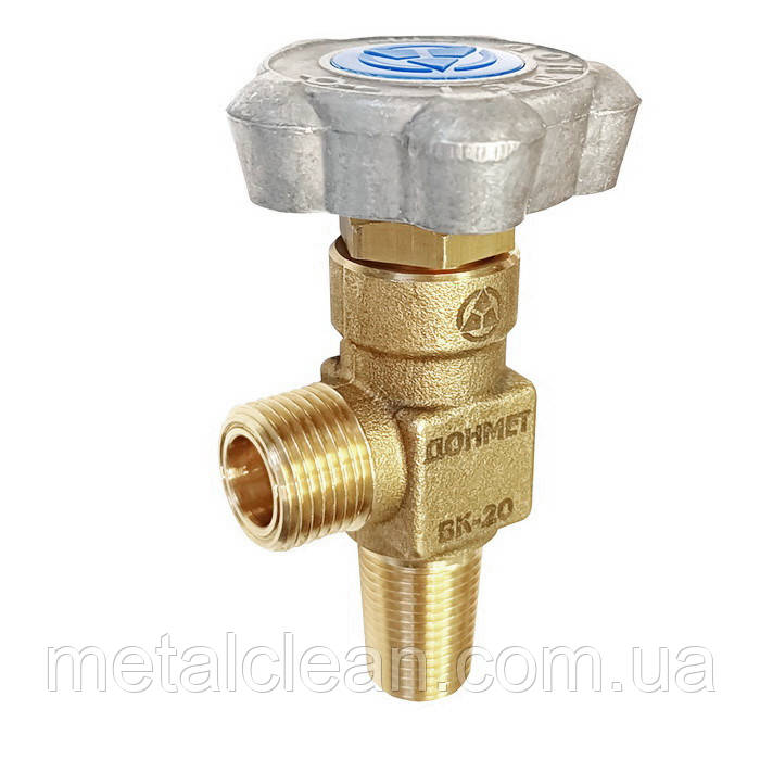 Вентиль кисневий ВК-20 на балони малого об’єму W21,8, фото 1