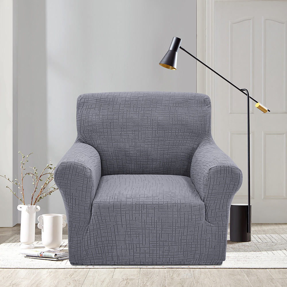 Чохол на крісло New Corn Fleece сірий Love You, фото 1