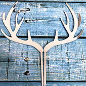 Топпер дзеркальний Рога оленя Срібло