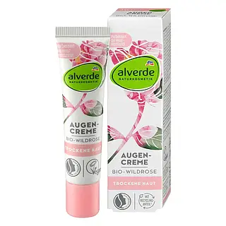 Крем для шкіри навколо очей Alverde Naturkosmetik з олією з насіння шипшини 15 мл