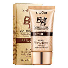 BB-крем SADOER Gold Snail 9 в 1 SPF50+ PA+++ для обличчя №01 Natural 40 мл