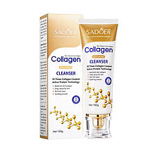 Антивікова пінка для обличчя SADOER Collagen Multi-Effect очищувальна та зміцнювальна 100 г