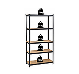 Стелаж LEOBRO Premium Black 150 х 70 х 30 см, 175кг/полиця, 5 полиць (LB-R113), фото 3