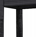 Стелаж LEOBRO Premium Black 150 х 70 х 30 см, 175кг/полиця, 5 полиць (LB-R113), фото 5
