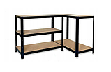 Стелаж LEOBRO Premium Black 180 х 90 х 40 см, 175кг/полиця, 5 полиць (LB-R115), фото 4
