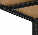 Стелаж LEOBRO Premium Black 180 х 90 х 40 см, 175кг/полиця, 5 полиць (LB-R115), фото 5