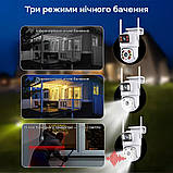 IP PTZ-відеокамера з Wi-Fi 3MP+3MP Light Vision VLC-9130WI/2C (Tuya) f = 3.6 mm + 3.6 mm, ІЧ + LED-підсвітка, з мікрофоном, фото 6