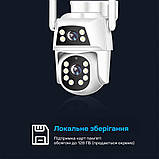 IP PTZ-відеокамера з Wi-Fi 2MP+2MP Light Vision VLC-9192WI/2C (Camhi Pro) f = 3.6 mm+3.6 mm, ІЧ+LED-підсвітка, з мікрофоном, фото 4