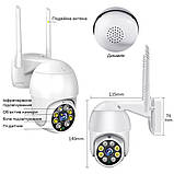 IP PTZ відеокамера з WiFi 4MP Light Vision VLC-9248WIA (Tuya) f=3.6mm, ІЧ+LED-підсвітка, з мікрофоном, фото 5
