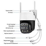 IP PTZ-відеокамера з Wi-Fi 8MP+8MP Light Vision VLC-9284WI10Z/2C (Camhi Pro) f = 3.6 mm+8 mm, ІЧ+LED-підсвітка, з мікрофоном, фото 6