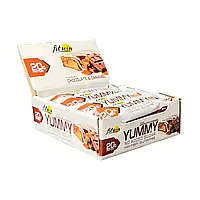 Батончик Yummy FitWin, шоколад і карамель, 12 × 55 г