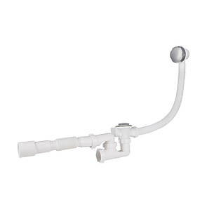 Сифон для ванни Lidz (WHI) 60 03 V002 01 з ревізією (вихід 50 мм)