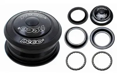 Рульові чашки Neco H142 1-1/8" напівінтегрована, чорна (C-ST-0013)