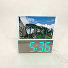 Настільний електронний годинник цифра DS-6608, Настільний годинник led на батарейках GE-20, фото 2