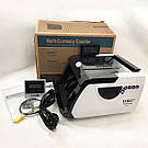 Портативна машина для підрахунку банкнот, Рахункова машинка для грошей з розпізнаванням купюр VI-43, фото 9