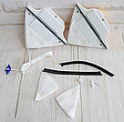 Магнітна щітка для миття вікон із двох боків трикутна жовта, мочалка для вікон на магніті, фото 4