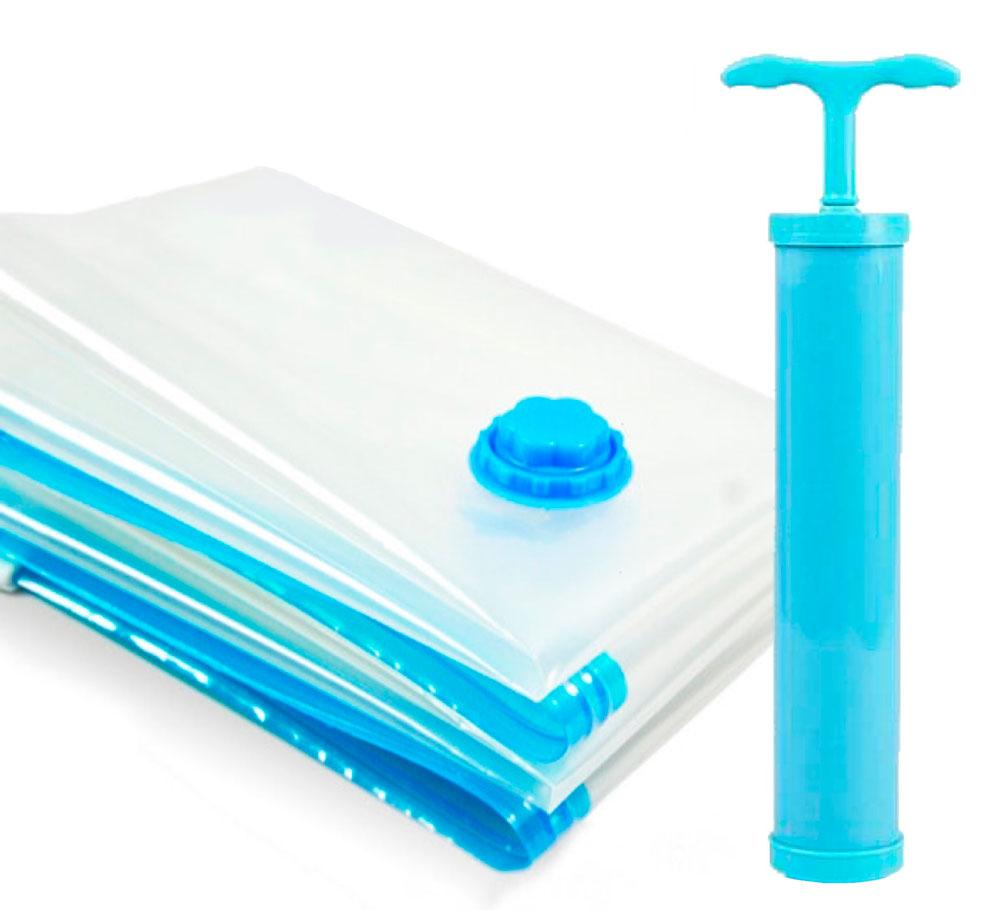 Вакуумні мішки для зберігання одягу з насосом 40*60 см (10 шт./пач.), герметичні пакети для речей, фото 1