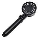 Лійка для душу 6 режимів Pressurized Shower Black лійка для душу з турбовентилятором | лійка для душу, фото 3