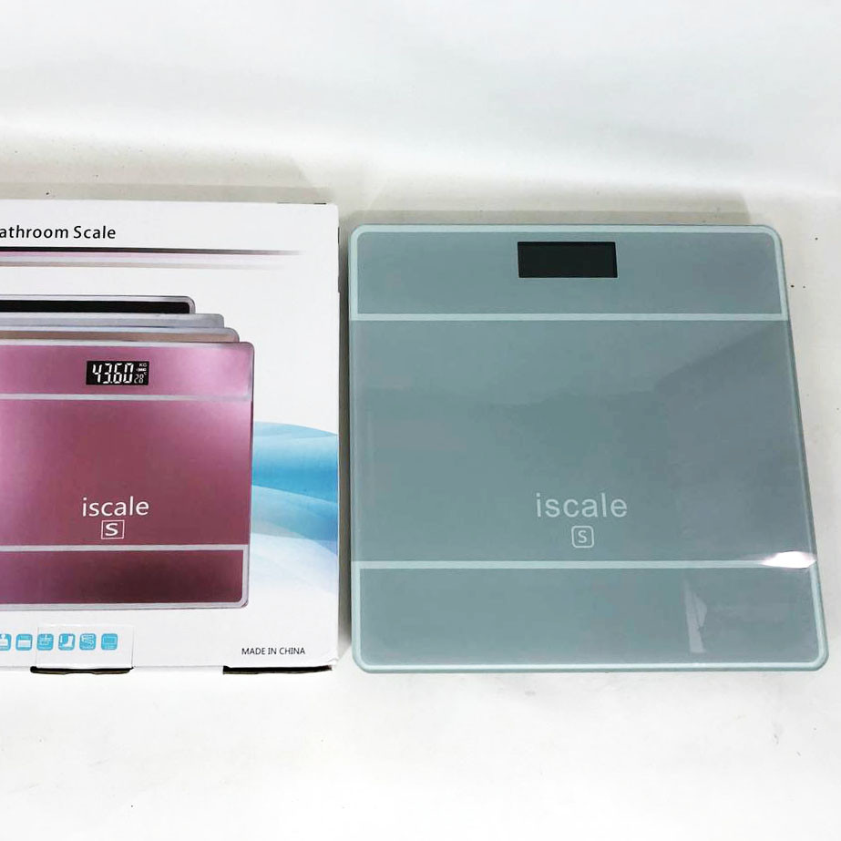 Підлогові ваги для дому якісні iScale, Ваги для тіла фітнесу Підлогові скляні PO-69, фото 1