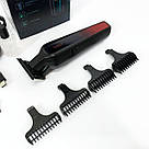 Машинка для стрижки волосся з різними насадками VGR, Набір для стрижки волосся на акумуляторі BK-77, фото 7