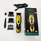 Бездротова машинка для стрижки для дому, Водонепроникний тример для стрижки Машинка хороша DR-71, фото 10