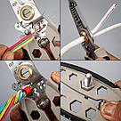 Інструмент для зняття ізоляції 16 в 1, стискання клем, зачистки проводів Мультитул стрипер HT-51, фото 2