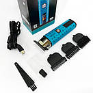 Малошумна машинка для стрижки волосся, Хороший бездротовий тример, Тример з насадками різної довжини AB-97, фото 5