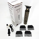Тример для стрижки волосся потужний Vintage, Чоловічий тример для окантовки Набір машинок стрижки LJ-37, фото 3