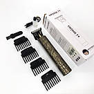 Тример для стрижки волосся потужний Vintage, Чоловічий тример для окантовки Набір машинок стрижки LJ-37, фото 4