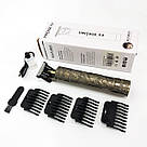 Тример для стрижки волосся потужний Vintage, Чоловічий тример для окантовки Набір машинок стрижки LJ-37, фото 7