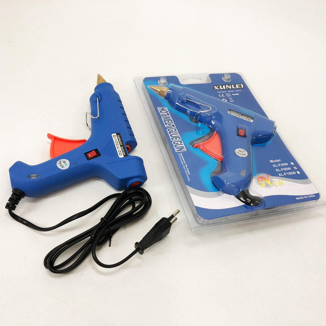 Клейовий пістолет з вимикачем Xunlei XL-F60 60W для стрижня 11,5 мм KX-87, фото 1