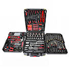 Професійний набір інструментів Tools Set KRAFFTEC у валізі з тріскачкою із 408 предметів BS-75, фото 2