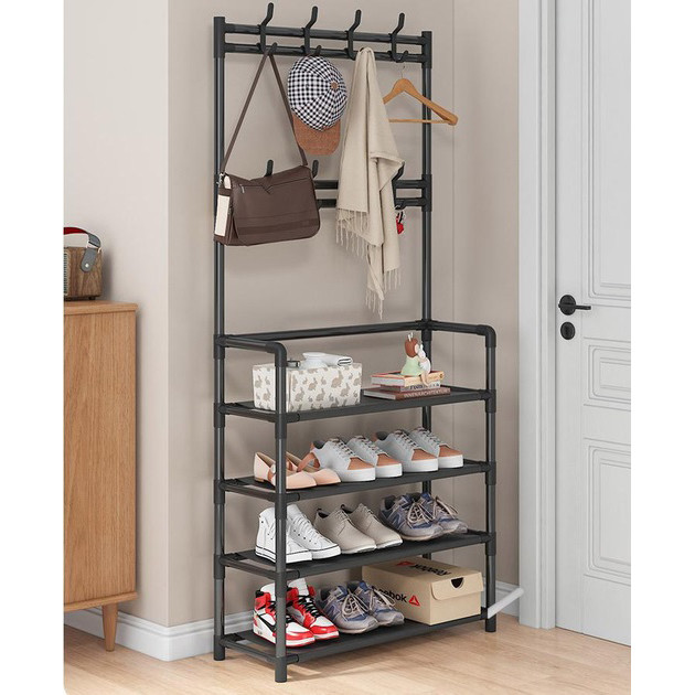 Тумби для взуття 154 х 60 х 29, 5 см, Міцна полиця для взуття Полиця-трансформер на секцій NP-85, фото 1