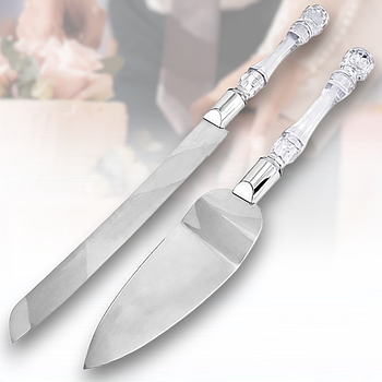 Кондитерський набір для торта з лопаткою та ножем з неіржавкої сталі 2484-24