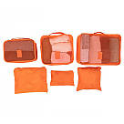 Набір дорожніх органайзерів 6 шт. Колір: оранжевий YH-70, фото 2
