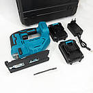 Акумуляторний безщітковий лобзик 24V з 2 АКБ у пластиковому кейсі з регулюванням швидкості та кута нахилу JL-13, фото 7