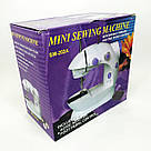 Електрична швейна машинка, Портативна маленька міні-ручна швейна машина машинка ручне керування PL-16, фото 10