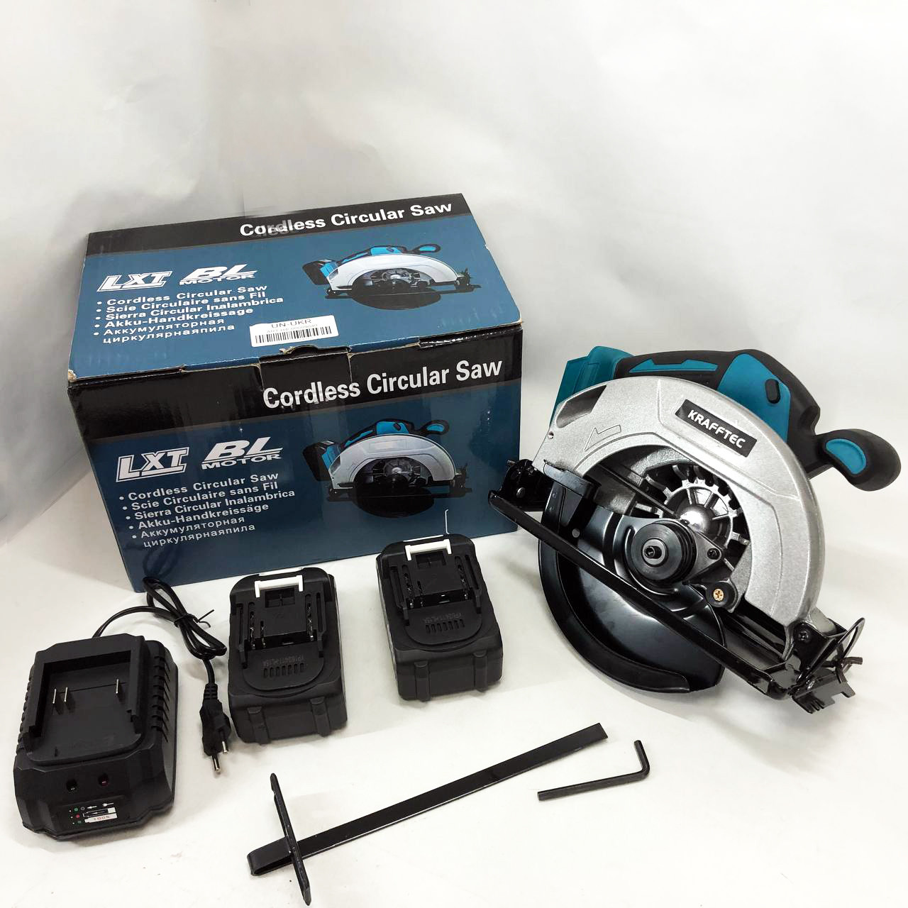 Акумуляторна циркулярна пилка KRAFFTEC 48V IO-34, фото 1