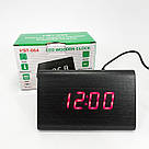 Практичний електронний годинник VST-864, Настільний годинник для офісу Світлодіодне табло AF-23, фото 9