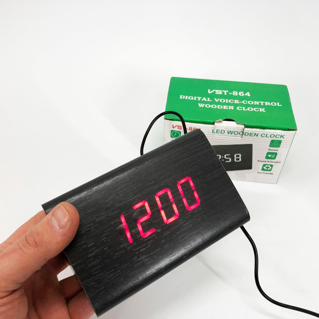Практичний електронний годинник VST-864, Настільний годинник для офісу Світлодіодне табло AF-23, фото 1